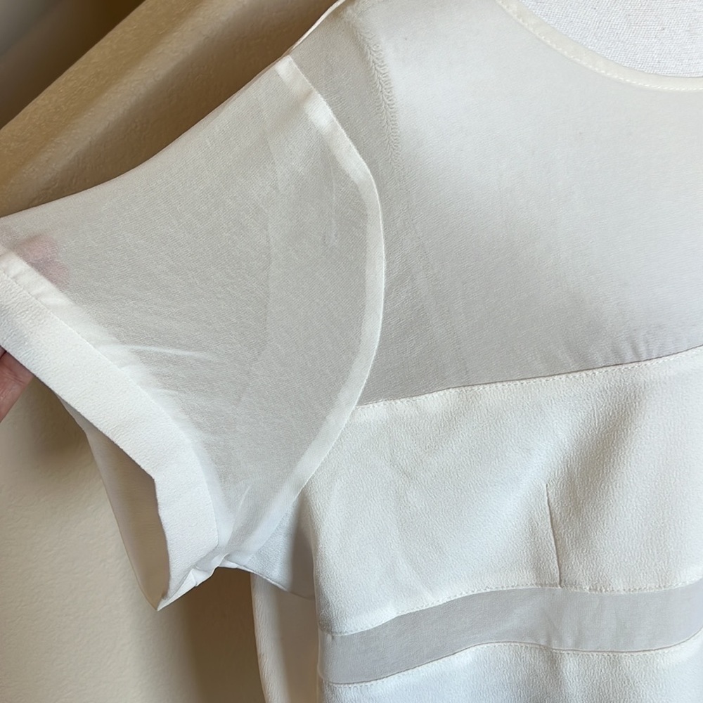 City chic sheer panel blouse - Picture 2 of 8